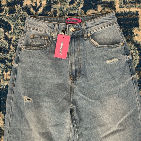 Edikted Lori High-Rise Wide Leg Jeans XS - Picture 6 of 9